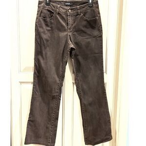 Womyn Brown Cotton Jeans - Size 4